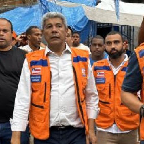 Jerônimo vistoria áreas afetadas pelas fortes chuvas em Santo Amaro